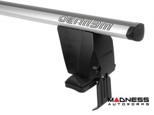 FIAT 500L Roof Rack Cross Bars - for models w/o factory roof rails - Silver (2014 - 2020)